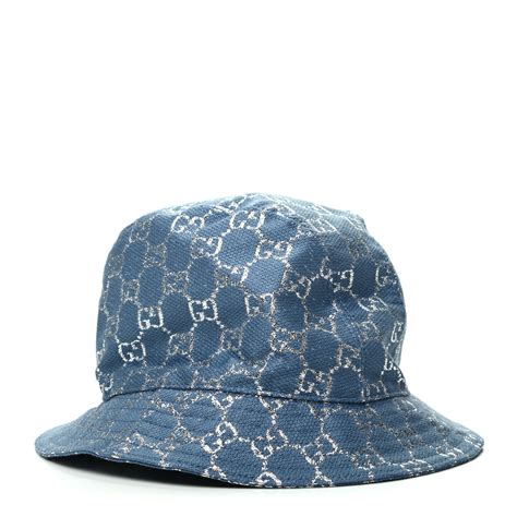 gucci blue jean hat|authentic Gucci bucket hat.